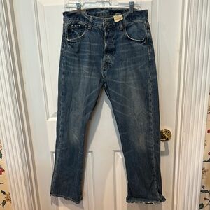 Abercrombie & Fitch Vintage  3 button fly Blue Denim Jeans 30x30